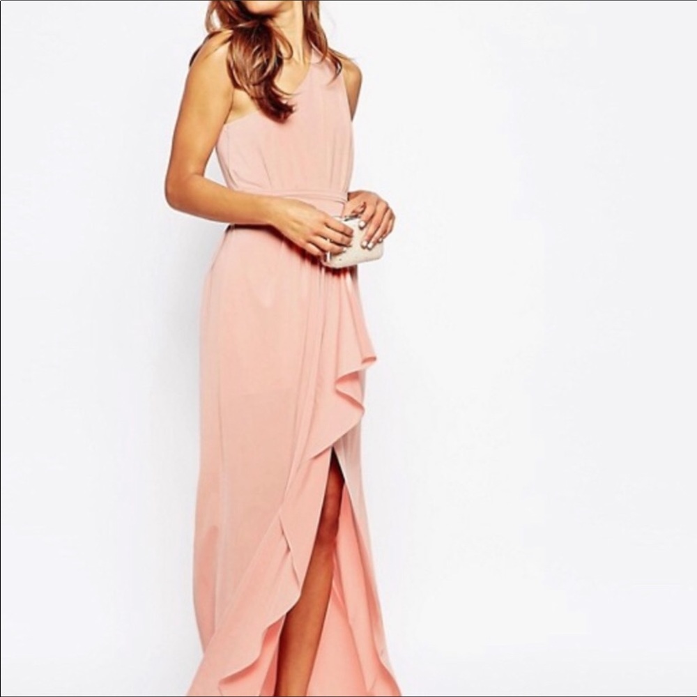ASOS one shoulder maxi